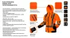 NEO TOOLS Láthatósági Munkavédelmi kabát, narancssárga, kapucnival, M 81-746-M