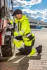 NEO TOOLS Láthatósági Softshell Munkásnadrág, citromsárga, M 81-750-M
