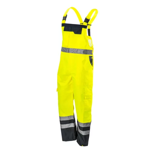 NEO TOOLS Láthatósági kantáros munkanadrág, sárga, S 81-775-S