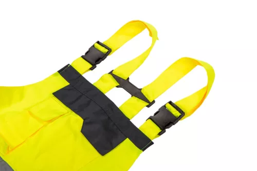 NEO TOOLS Láthatósági kantáros munkanadrág, sárga, S 81-775-S