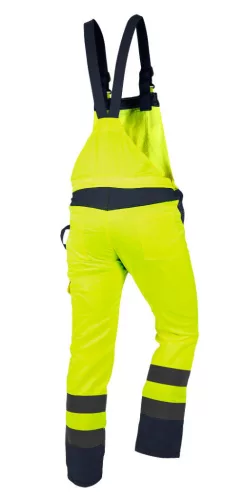 NEO TOOLS Láthatósági kantáros munkanadrág, lélegző, 240gsm, Polyester+pamut, sárga, S 81-777-S
