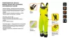 NEO TOOLS Láthatósági kantáros munkanadrág, lélegző, 240gsm, Polyester+pamut, sárga, S 81-777-S