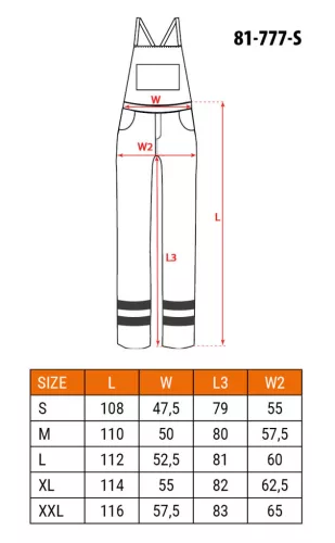 NEO TOOLS Láthatósági kantáros munkanadrág, lélegző, 240gsm, Polyester+pamut, sárga, S 81-777-S