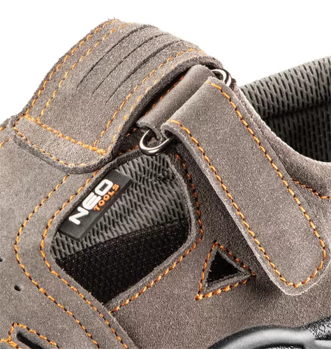 NEO TOOLS Munkavédelmi szandál, velúrbőr, S1 SRC, 46 82-080-46