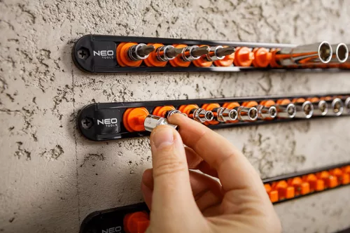 NEO TOOLS Dugókulcs tartósín készlet, 1/4", 3/8", 1/2", 6db-os 08-002
