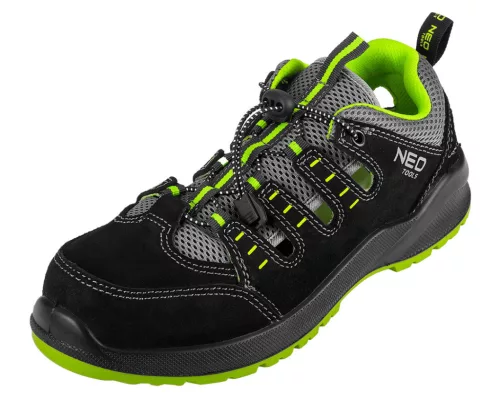 NEO TOOLS Munkavédelmi szandál S1P SR, acél orrmerevítés, acél átszúrásgátló betét, 43 82-089-43