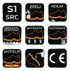 NEO TOOLS Munkavédelmi cipő, S1 SRC, fémmentes, kompozit lábujjvédő, 44 82-157-44
