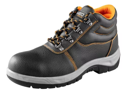 NEO TOOLS Munkavédelmi bakancs, S1 SRC, bőr acélbetétes, 46-os 82-165-46