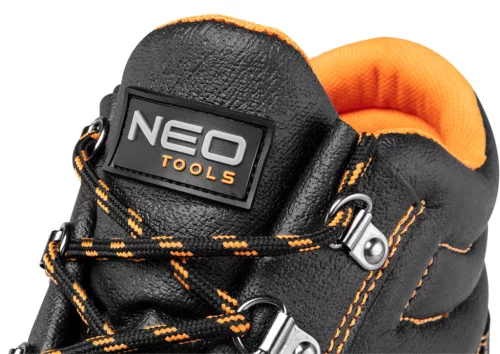 NEO TOOLS Munkavédelmi bakancs, S1 SRC, bőr acélbetétes, 46-os 82-165-46