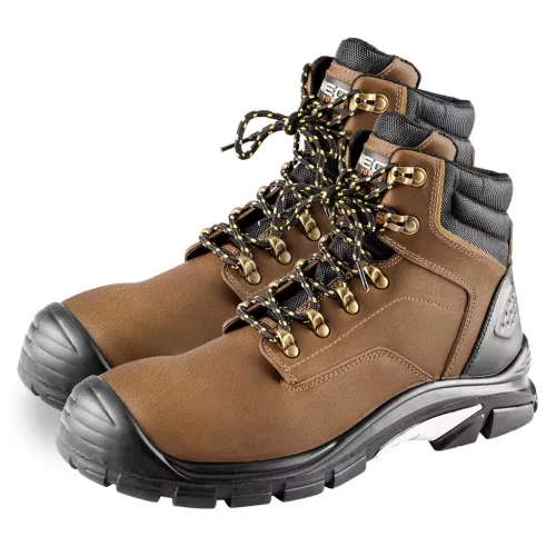 NEO TOOLS Munkavédelmi bakancs S3 SRC, hasított bőr, 47-es 82-170-47