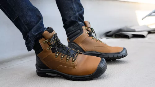 NEO TOOLS Munkavédelmi bakancs S3 SRC, hasított bőr, 47-es 82-170-47