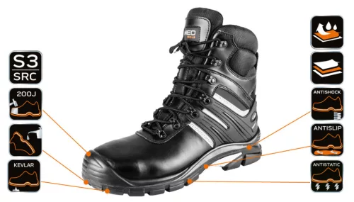 NEO TOOLS Munkavédelmi bakancs, S3 SRC, 42 82-175-42