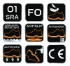 NEO TOOLS Munkavédelmi cipő, fémmentes, O1, 45 82-736