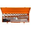 NEO TOOLS Dugókulcskészlet 3/4", 21db  25 év garanciával 08-061