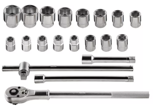 NEO TOOLS Dugókulcskészlet 3/4", 21db  25 év garanciával 08-061