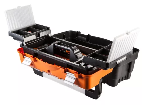 NEO TOOLS Szerszámosláda, szerszámláda 21", 545x270x280mm, 3 szortimenter 84-105