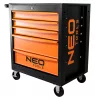 NEO TOOLS Műhelykocsi, 5 fiókos, 680x460x825mm, szerszámkocsi 25 év garanciával 84-214