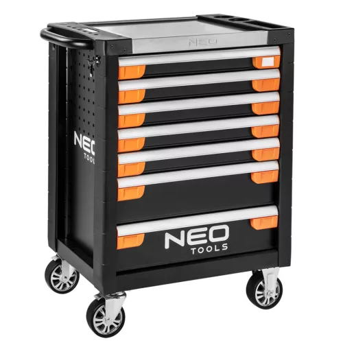 NEO TOOLS Prémium Műhelykocsi 7 fiókkal, 810x465x980mm, szerszámkocsi 25 év garanciával 84-220