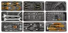 NEO TOOLS Műhelykocsi, 7 fiókos, 129db szerszámmal, 680x460x1030mm, szerszámkocsi 25 év garanciával 84-222-9