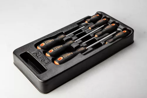NEO TOOLS Csavarhúzó készlet, PH, 7db, műhelykocsitálcával 25 év garanciával 84-232