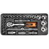 NEO TOOLS Dugókulcskészlet 1/2", 27db, 10-26mm, műhelykocsitálcával 25 év garanciával 84-238