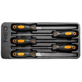   NEO TOOLS Reszelő készlet 5db, műhelykocsitálcával 25 év garanciával 84-244