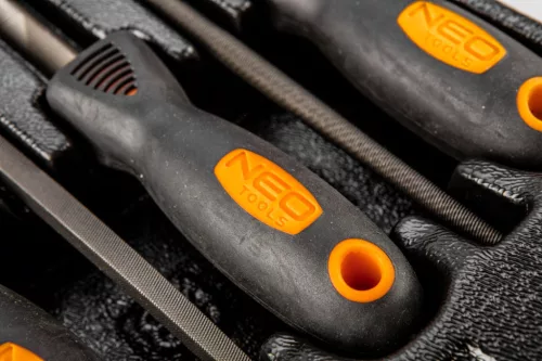 NEO TOOLS Reszelő készlet 5db, műhelykocsitálcával 25 év garanciával 84-244