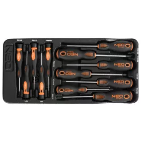   NEO TOOLS Műszerész, Precíziós Csavarhúzó készlet, PZ, TORX, 12db, műhelykocsitálcával 25 év garanciával 84-247
