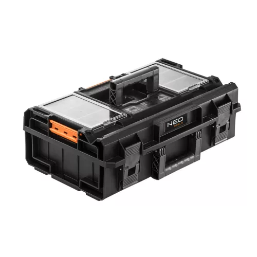 NEO TOOLS Rakásolható szerszámosláda, szerszámláda, műanyag, 200, 58,5x19x38,5cm, System I. 84-255