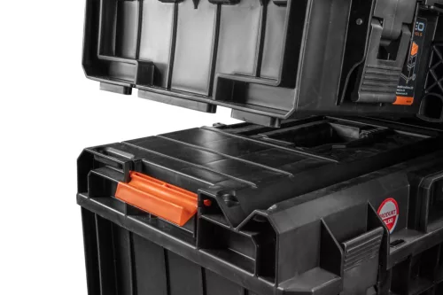 NEO TOOLS Rakásolható szerszámosláda, szerszámláda, műanyag, 200, 58,5x19x38,5cm, System I. 84-255