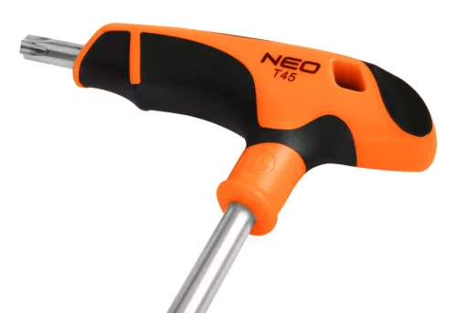 NEO TOOLS Torxkulcs KÉSZLET „T” MARKOLATTAL 6db, MŰHELYKOCSITÁLCÁVAL 84-264