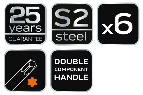 NEO TOOLS Torxkulcs KÉSZLET „T” MARKOLATTAL 6db, MŰHELYKOCSITÁLCÁVAL 84-264