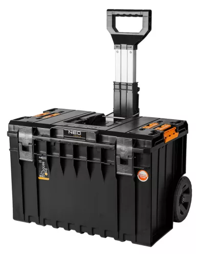 NEO TOOLS Rakásolható szerszámosláda, szerszámláda, kerekekkel, System I. 84-266