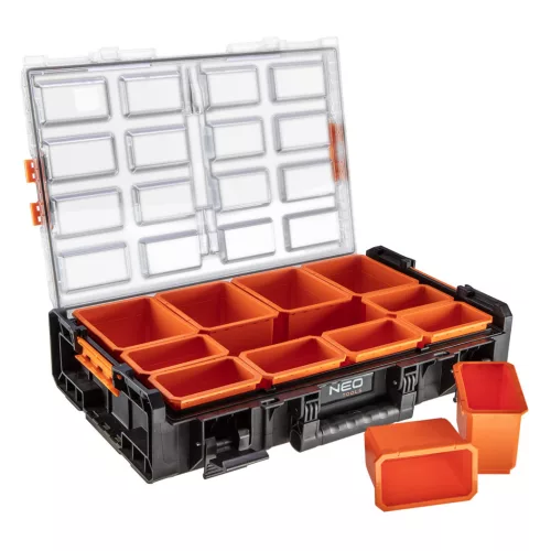 NEO TOOLS Rakásolható szortimenter, rendszerező, 575x330x135mm, System I. 84-268