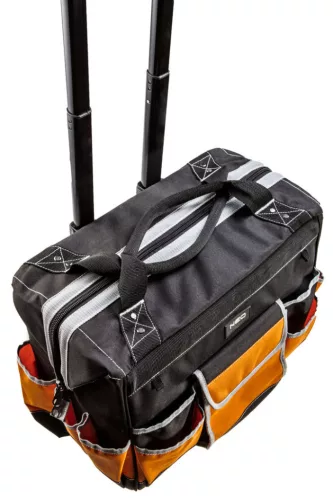 NEO TOOLS Szerszámtáska gurulós, kívül:11 zseb, belül:6 zseb 84-302