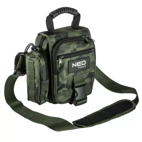NEO TOOLS Szerszámtáska terepmintás, 600D poliészter, 4 belsőzseb, 4 külső zseb, 36x26cmx10cm 84-323