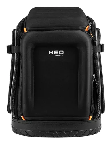 NEO TOOLS Szerszámos hátizsák, fekete, 20l, erősített 600D poliészter, kívül 7 zseb, belül 19 zseb 84-329
