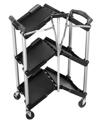 NEO TOOLS Nyitott összecsukható műhelykocsi, 83.5 x 66 x 42cm, 75kg terhelhetőség, szerszámkocsi 84-404