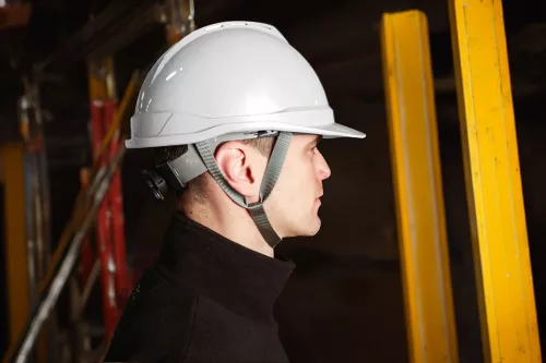 NEO TOOLS Védősisak állszíjjal, fehér 97-221