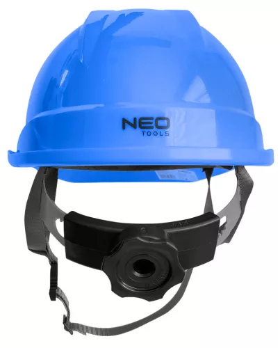 NEO TOOLS Védősisak állszíjjal, kék 97-222
