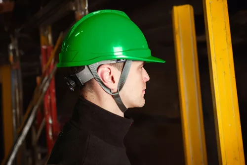 NEO TOOLS Védősisak állszíjjal, zöld 97-223