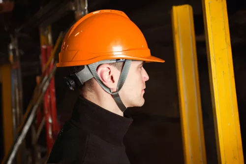 NEO TOOLS Védősisak állszíjjal, narancs 97-225