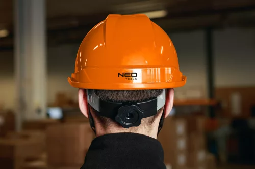 NEO TOOLS Védősisak állszíjjal, narancs 97-225