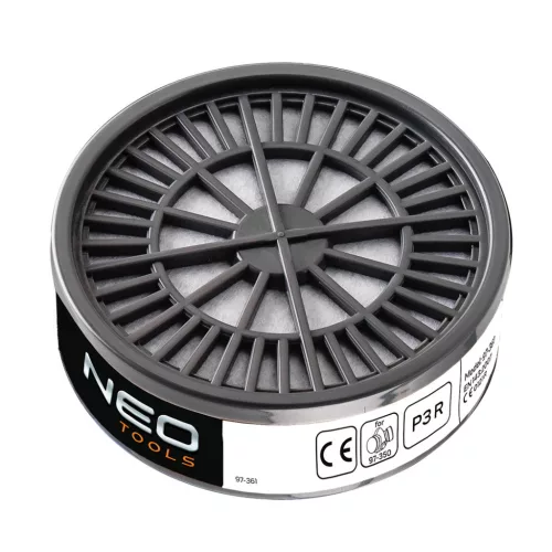 NEO TOOLS Szűrő, class P3 R, por és kis részecskék elleni védelem, 97-350-hez 97-361