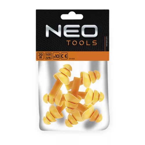 NEO TOOLS Füldugó szilikon, 29dB, CE, 5pár 97-555