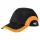 NEO TOOLS Munkavédelmi baseball sapka, merevítettl, fekete és narancssárga, CE 97-592