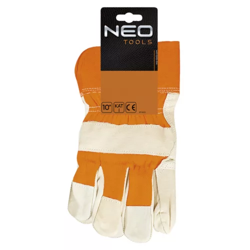 NEO TOOLS Munkakesztyű, marha színbőr, 3123X, 10,5" 97-602