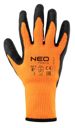 NEO TOOLS Munkakesztyű, hőszigetelt, latex bevonatú poliészter, 2242X, 9" 97-612-9