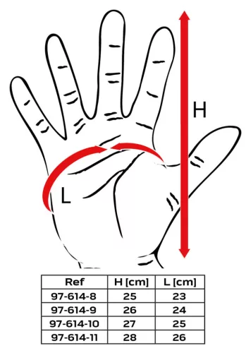 NEO TOOLS Munkakesztyű, AquaWinter, hőszigetelt, vízálló, dupla latex bevonatú poliészter, 10 97-614-10