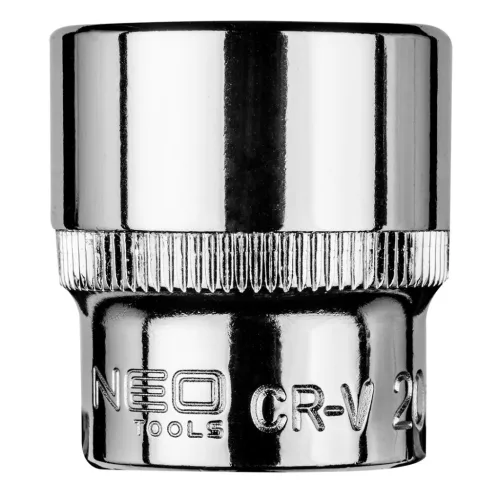 NEO TOOLS Dugókulcs 20mm, 3/8", hatlapú 25 év garanciával 08-180